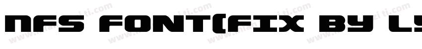 NFS font(FIX BY LYA字体转换